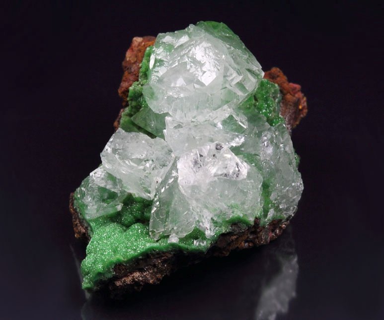 CONICHALCITE, CALCITE