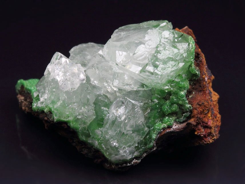 CONICHALCITE, CALCITE