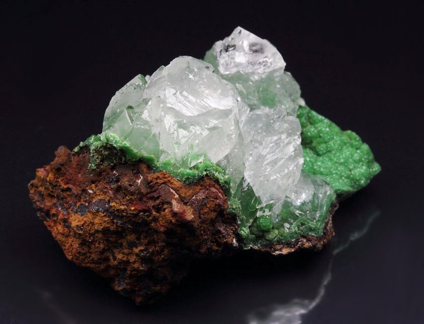 CONICHALCITE, CALCITE