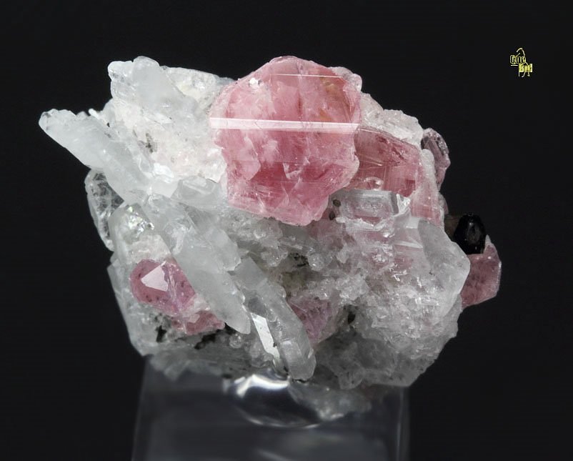 PEZZOTTAITE, TOURMALINE var. ELBAITE, ALBITE var. CLEAVELANDITE