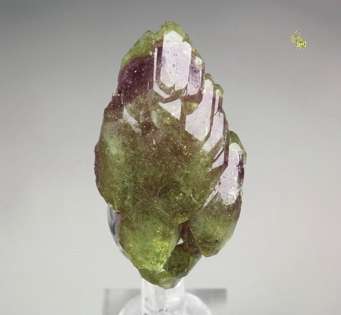 bi-terminated VESUVIANITE bi-color