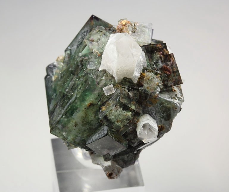 FLUORITE with PHANTOMS, QUARTZ