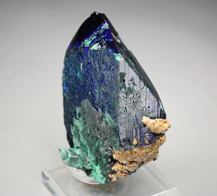 AZURITE, MALACHITE pseudomorph 