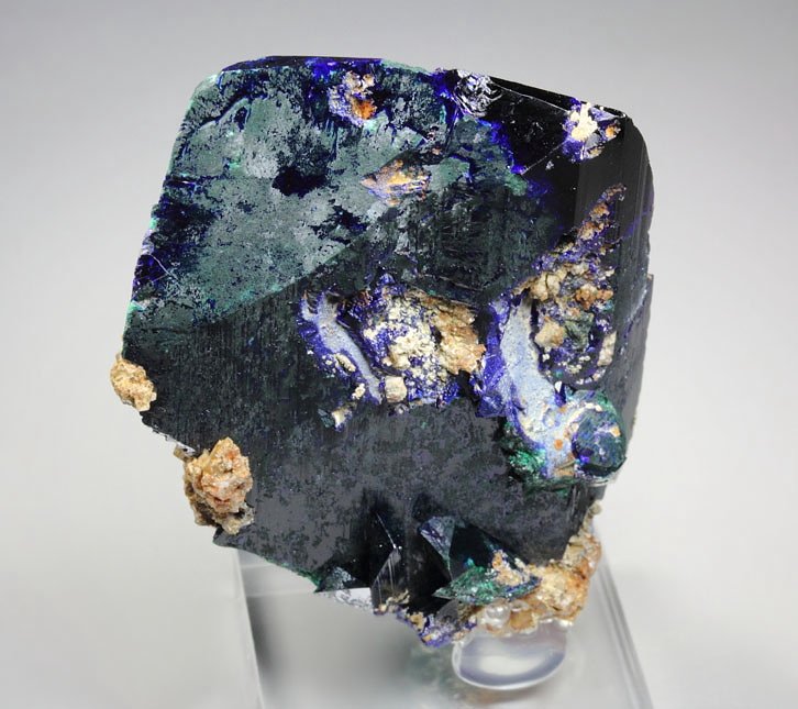 AZURITE, MALACHITE pseudomorph 