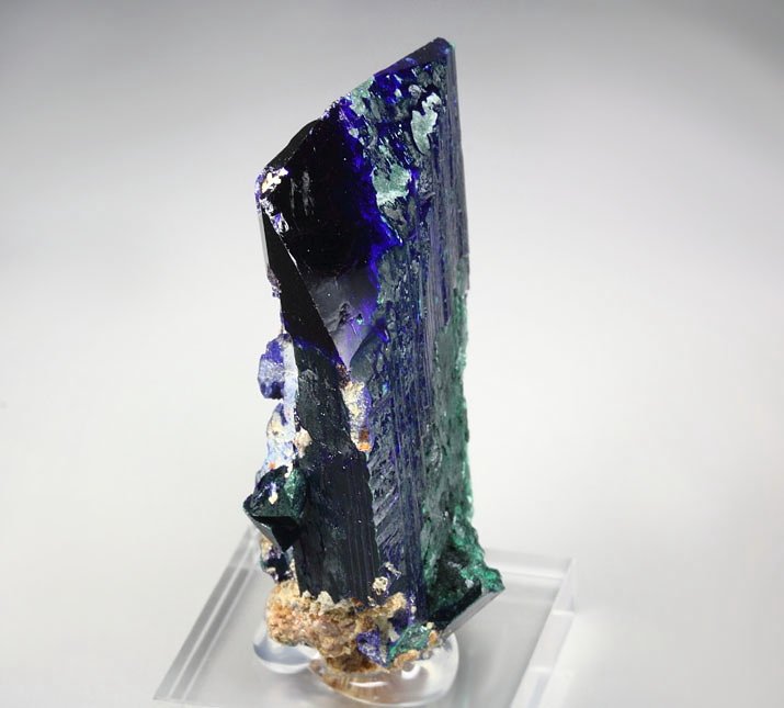 AZURITE, MALACHITE pseudomorph 