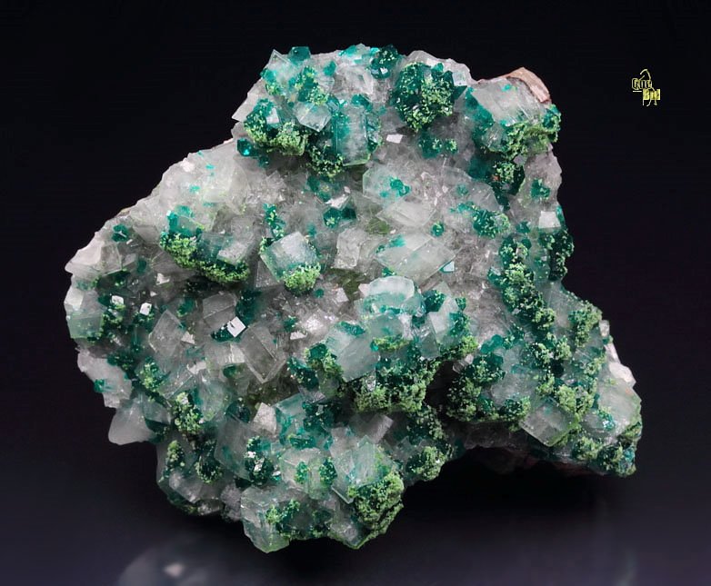 DIOPTASE, DUFTITE, CALCITE