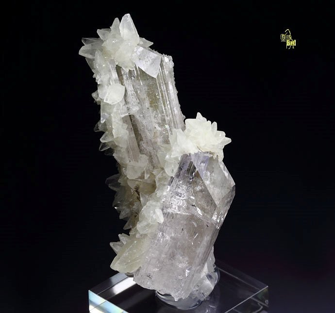 gem DANBURITE, CALCITE