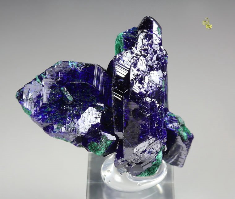 AZURITE, MALACHITE pseudomorph after AZURITE