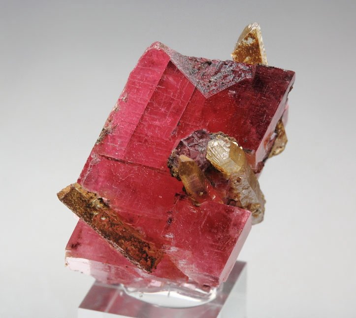 gem RHODOCHROSITE, QUARTZ