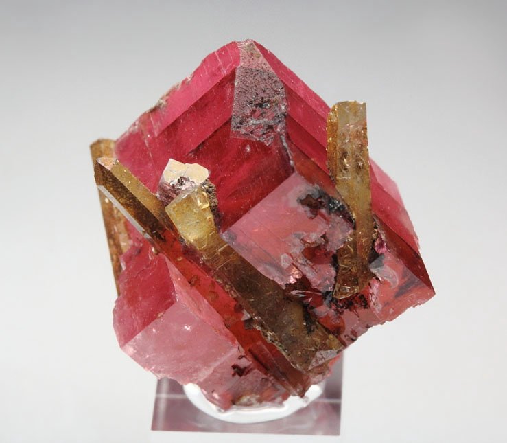 gem RHODOCHROSITE, QUARTZ