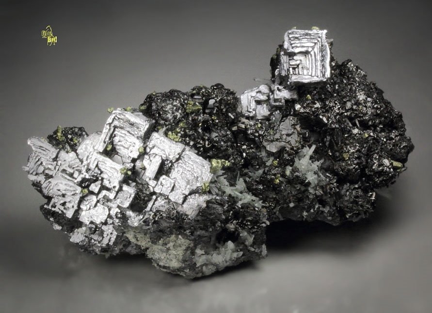 new find - skeletal GALENA, SPHALERITE, CHALCOPYRITE, QUARTZ