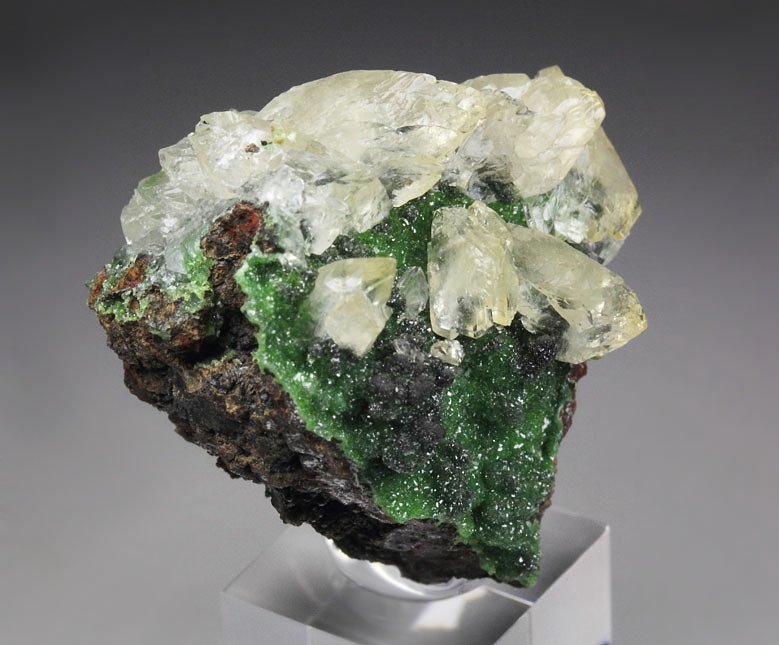 CONICHALCITE, CALCITE