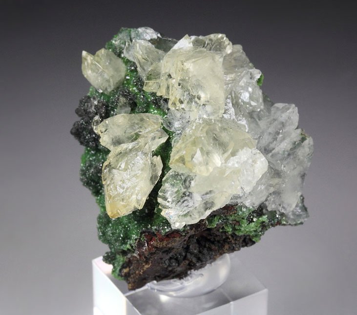 CONICHALCITE, CALCITE