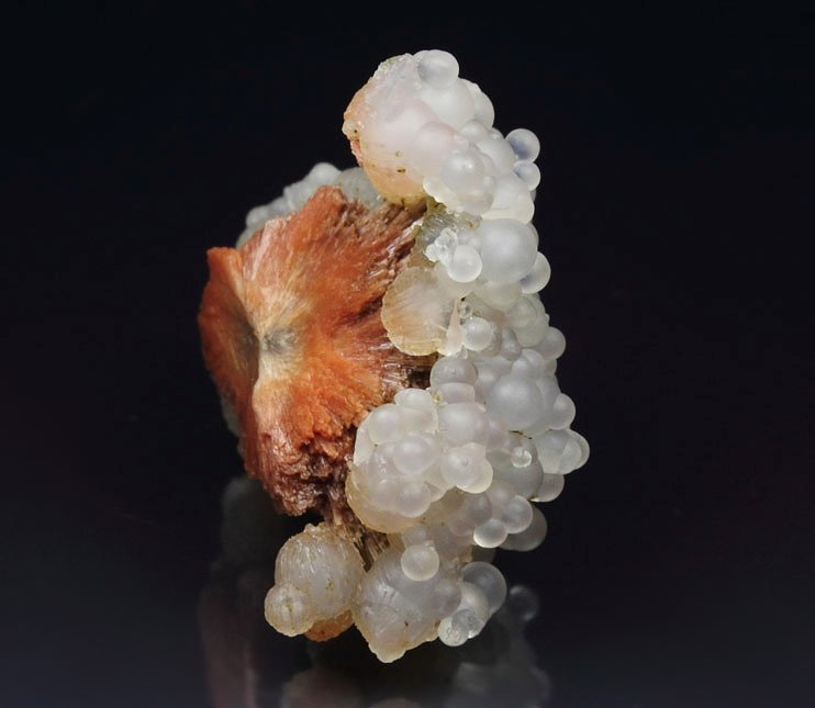 orange SCOLECITE, CHALCEDONY