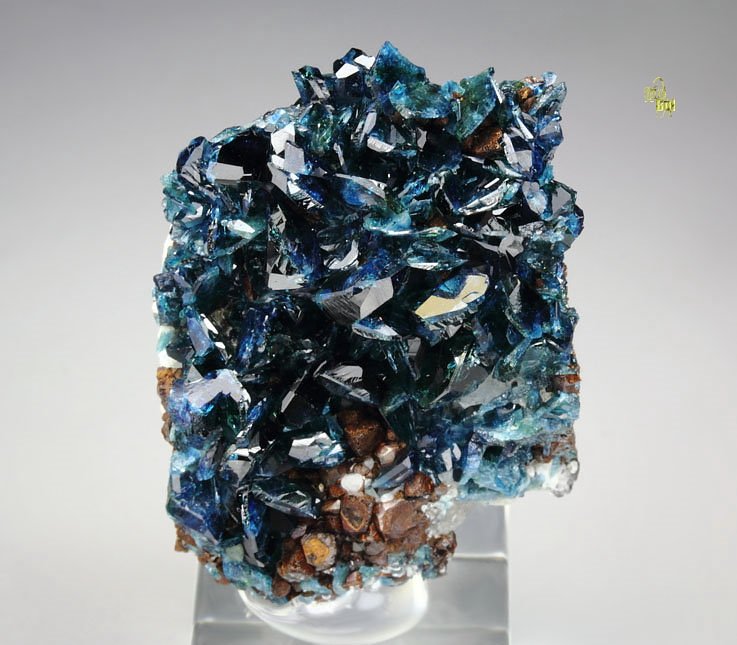 gem LAZULITE, SIDERITE