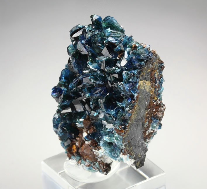 gem LAZULITE, SIDERITE