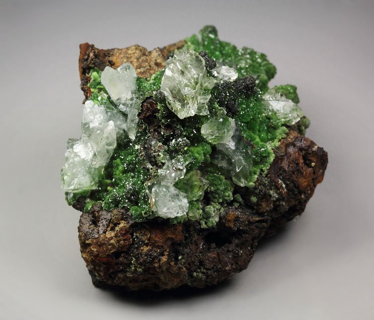 CONICHALCITE, CALCITE