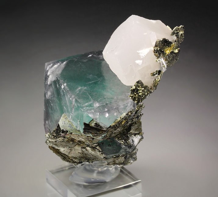 FLUORITE, PYRITE, CALCITE