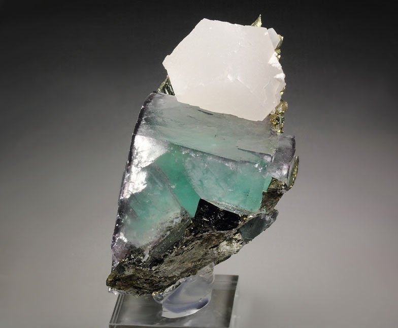 FLUORITE, PYRITE, CALCITE