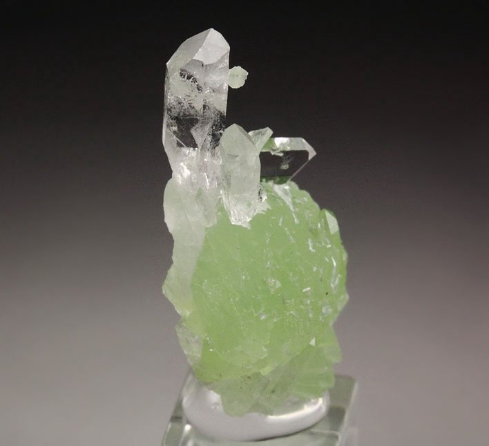 PREHNITE, QUARTZ