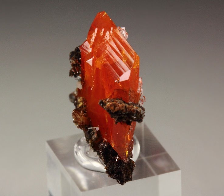 WULFENITE, CALCITE