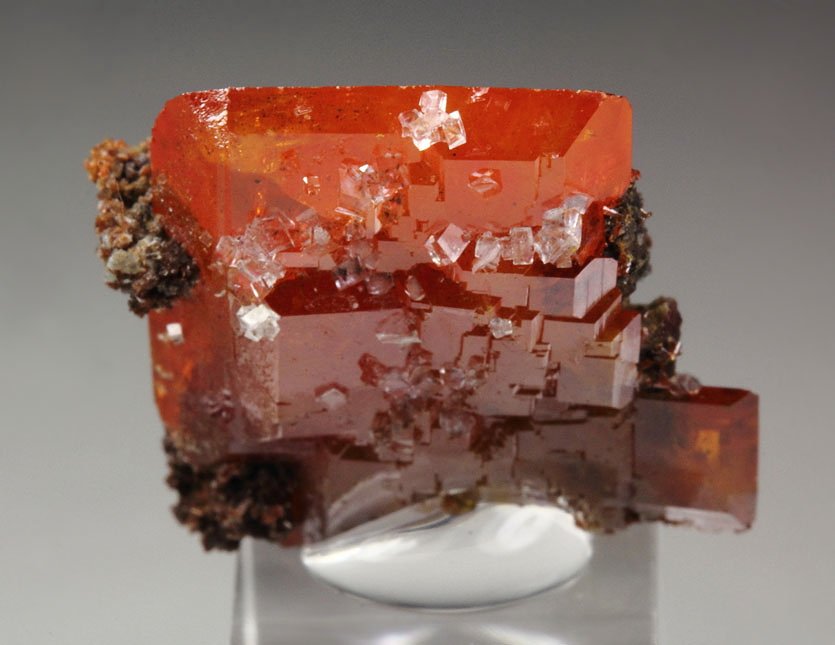 WULFENITE, CALCITE