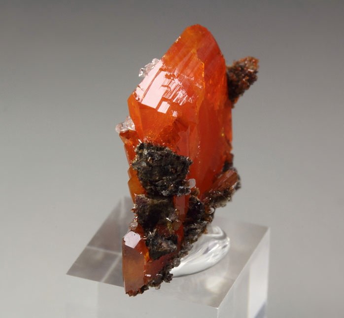 WULFENITE, CALCITE