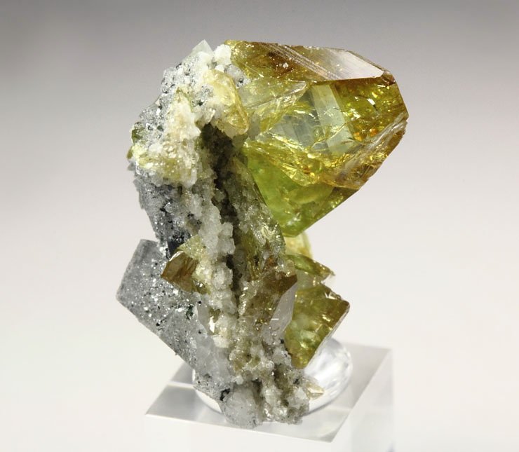 gem TITANITE twinned, K FELDSPAR var. ADULARIA