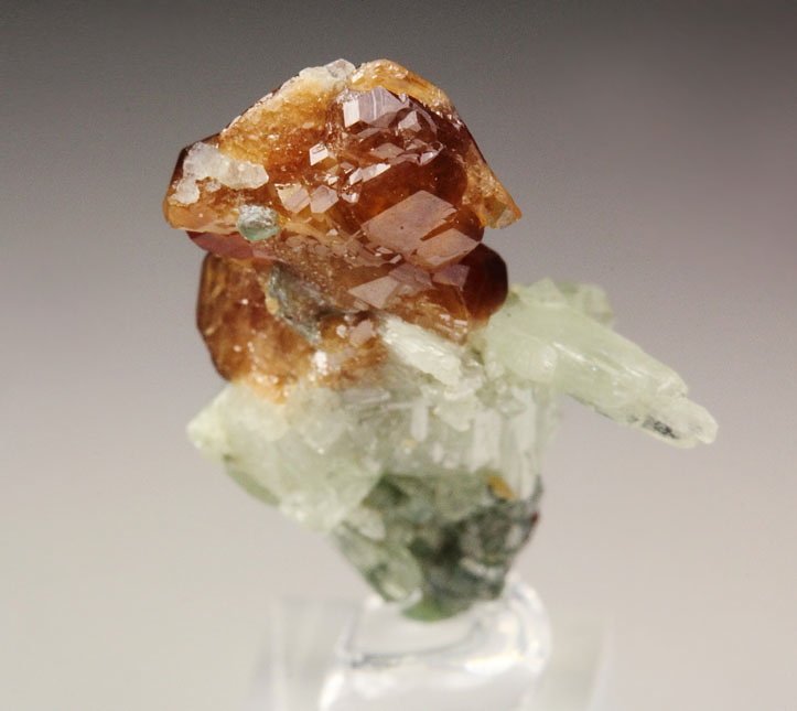 gemmy GARNET var. HESSONITE, DIOPSIDE