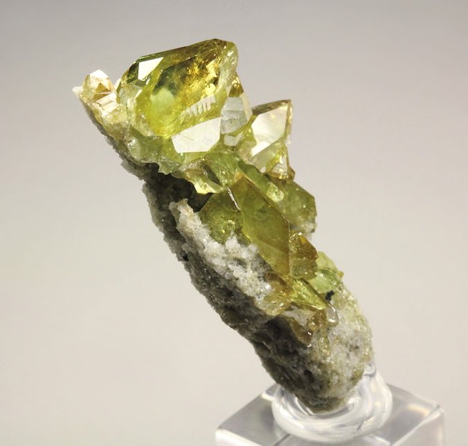 gem TITANITE twinned, K FELDSPAR var. ADULARIA