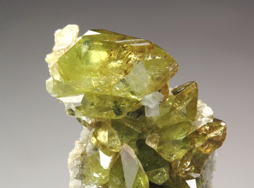 gem TITANITE twinned, K FELDSPAR var. ADULARIA