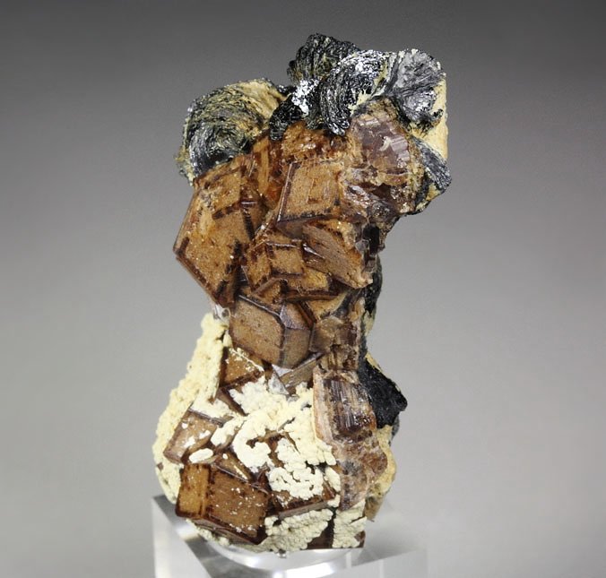 GARNET var. ANDRADITE, HEMATITE iron rose