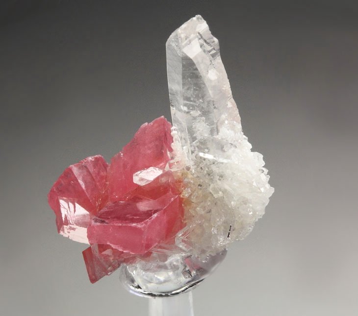 gemmy RHODOCHROSITE, QUARTZ