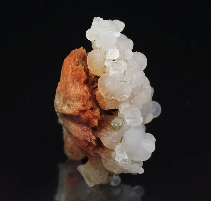 orange SCOLECITE, CHALCEDONY