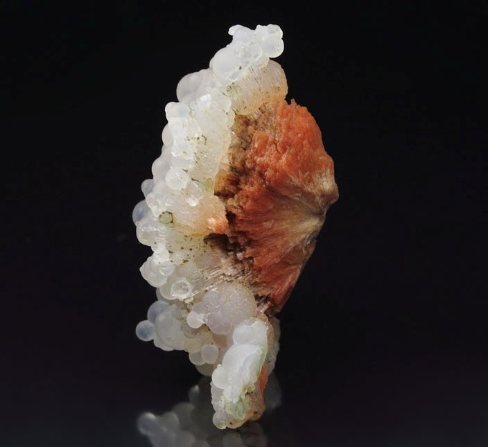 orange SCOLECITE, CHALCEDONY