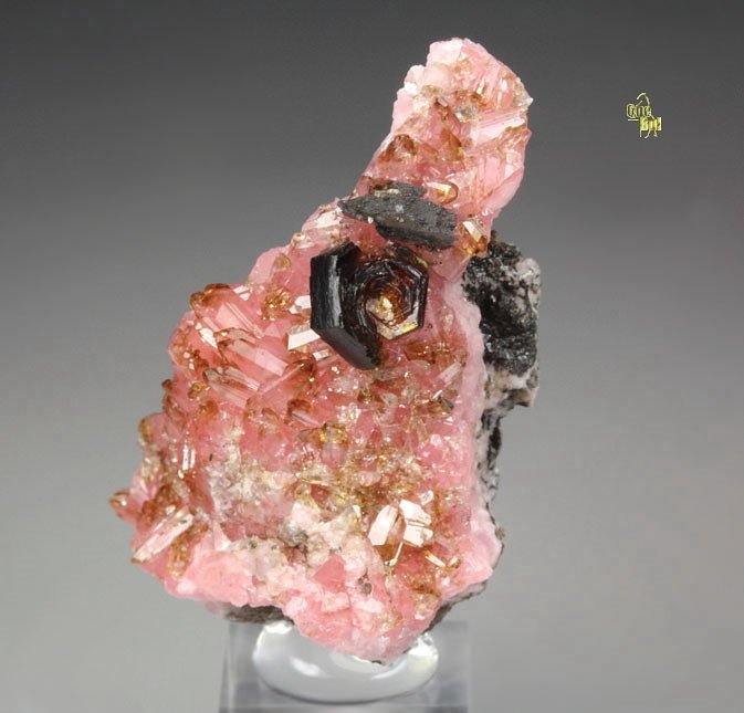 SHIGAITE, RHODOCHROSITE 