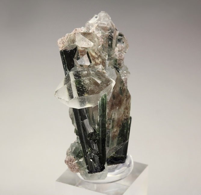 TOURMALINE var. ELBAITE, QUARTZ, LEPIDOLITE