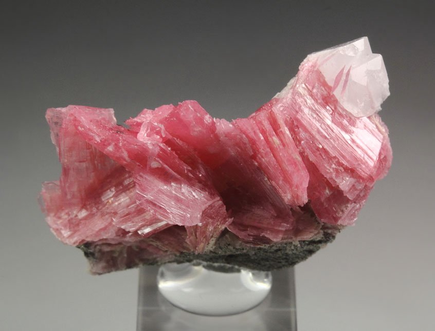 RHODONITE, QUARTZ, CALCITE