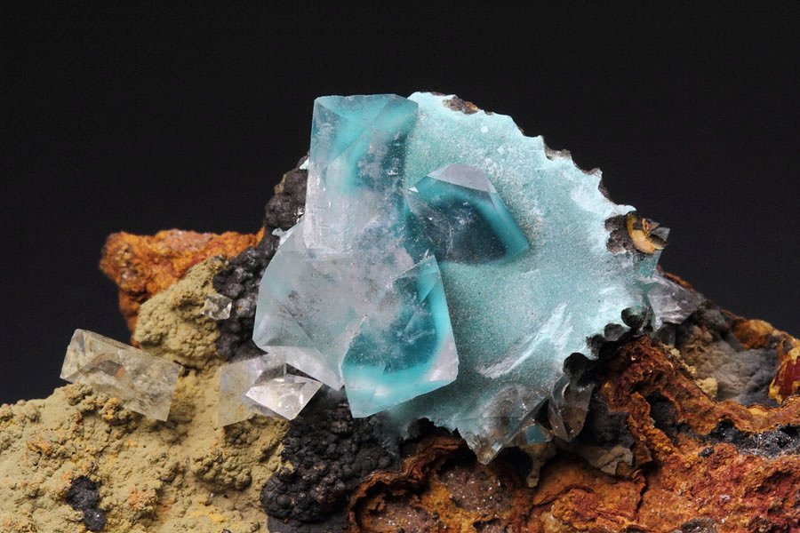 ROSASITE, CALCITE