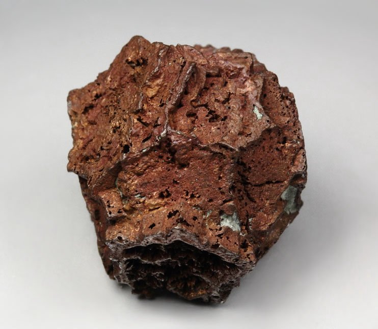 COPPER pseudomorph after ARAGONITE