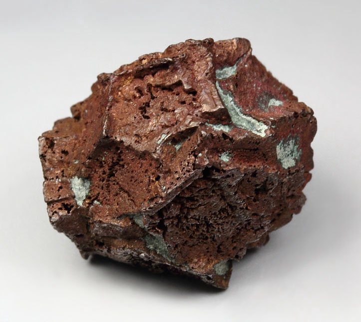 COPPER pseudomorph after ARAGONITE