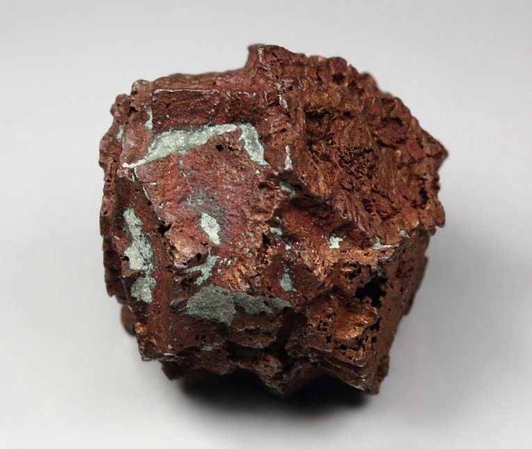 COPPER pseudomorph after ARAGONITE