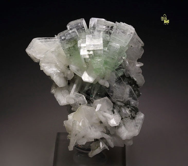 FLUORAPOPHYLLITE-(K) disco ball, STILBITE, MORDENITE 