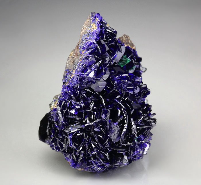 AZURITE, MALACHITE pseudomorph