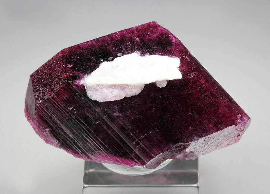 gemmy ELBAITE-LIDDICOATITE series, QUARTZ