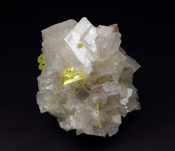 WULFENITE, CALCITE