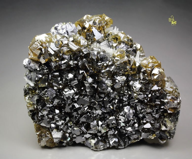 gem SPHALERITE var. CLEIOPHANE, GALENA, QUARTZ, PYRITE