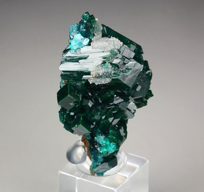 DIOPTASE, QUARTZ