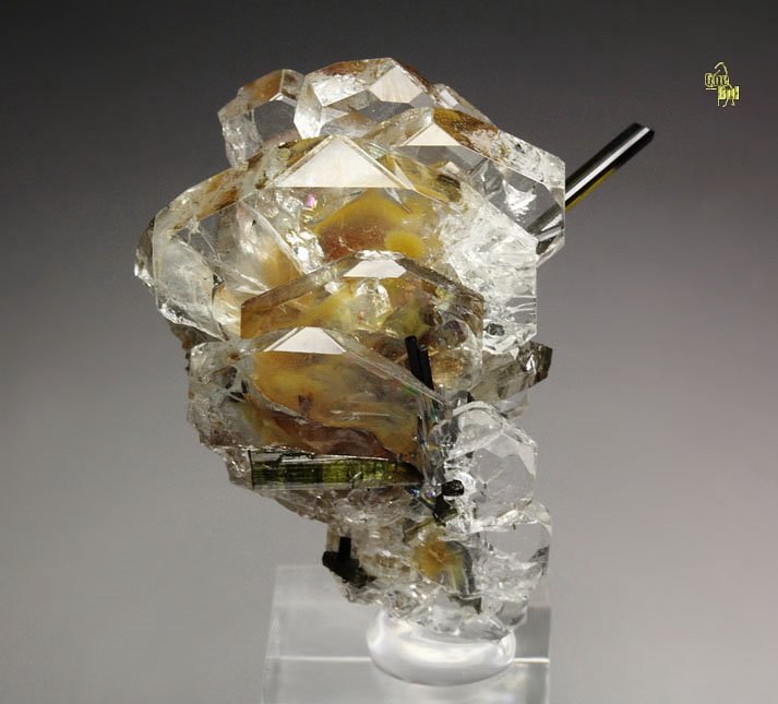 gem BERYL var. GOSHENITE, gem TOURMALINE var. ELBAITE