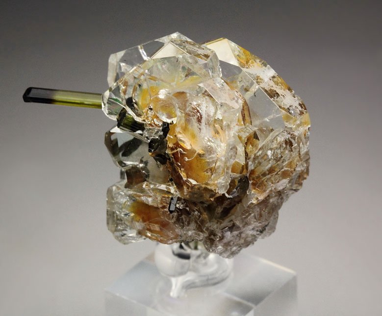 gem BERYL var. GOSHENITE, gem TOURMALINE var. ELBAITE